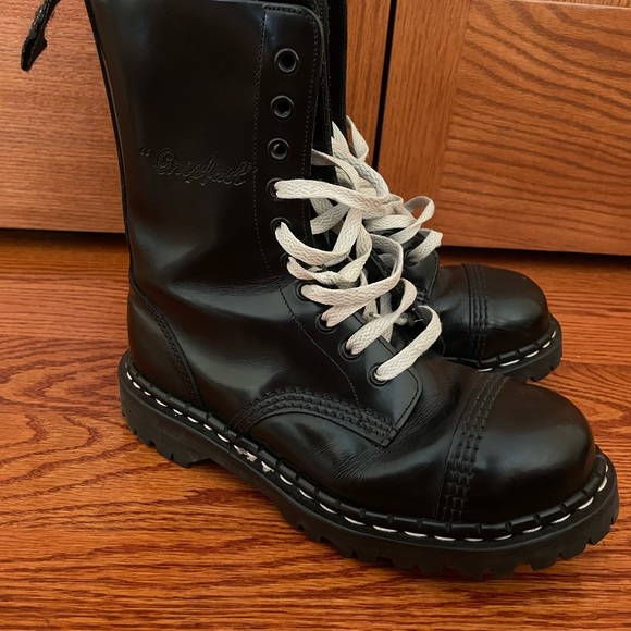 Gripfast 10 eye steel toe unisex UK size 5 boots black - Picture 4 of 6